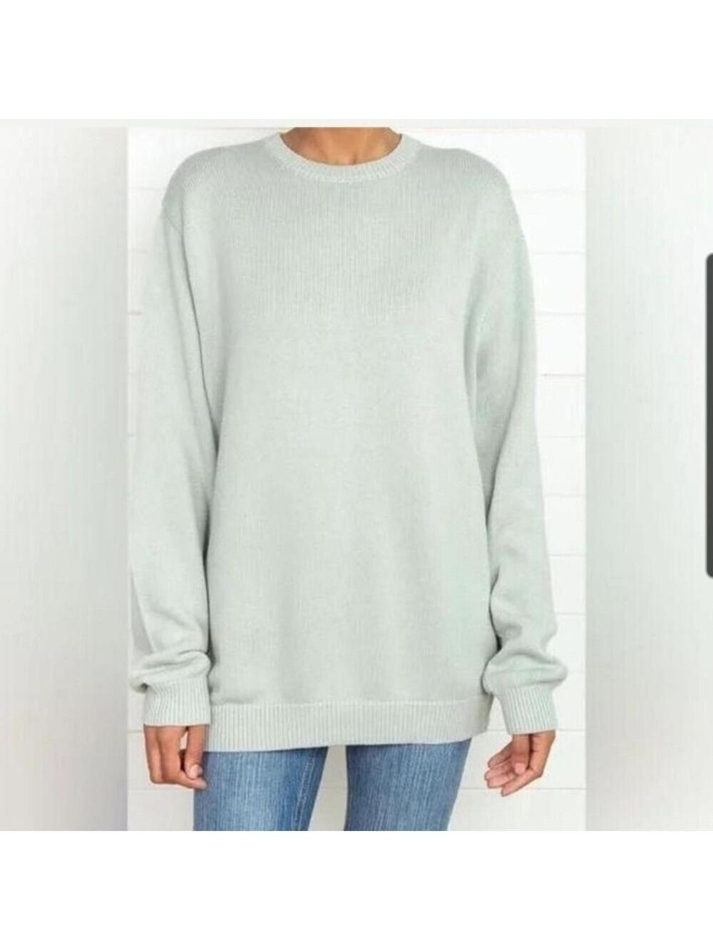 Brandy Melville Brianna Sweater Mint Green One Size